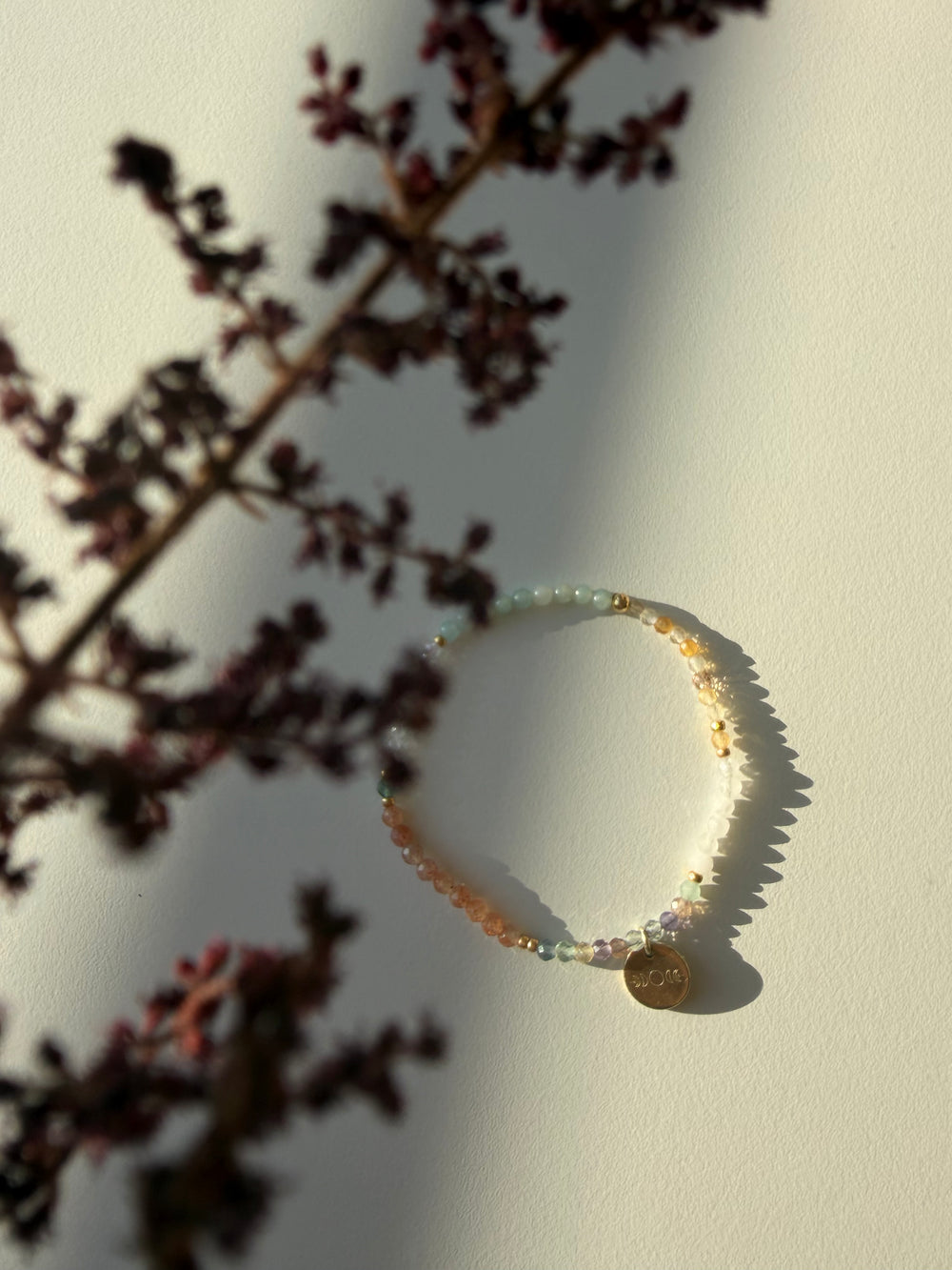 Heilsteinarmband - Mae // elastisch