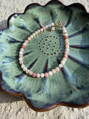 Heilsteinarmband / pink Opal - Luise