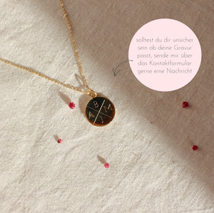 Halskette mit persönlicher Gravur -Fine-