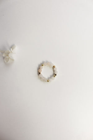 Fingerring - Natursteinperlen