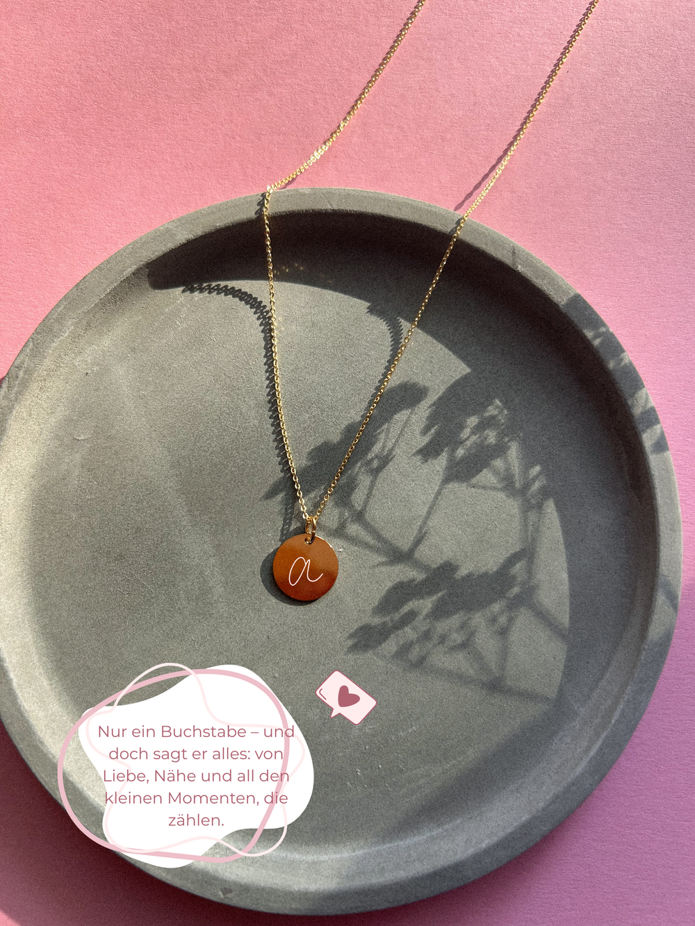 Letter Kette Rosa - wähle deinen Wunschbuchstaben