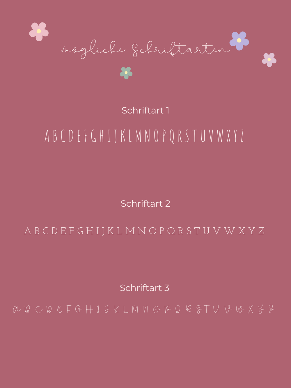 Letter Kette Rosa - wähle deinen Wunschbuchstaben