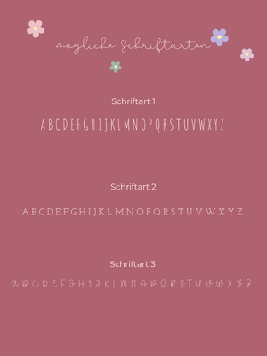 Letter Kette Rosa - wähle deinen Wunschbuchstaben