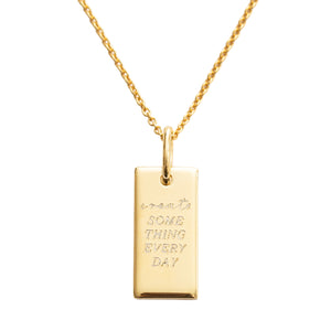 Gravurkette „create something everyday“ – Deine tägliche Erinnerung an kreative Selbstliebe