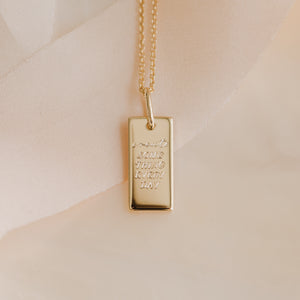 Gravurkette „create something everyday“ – Deine tägliche Erinnerung an kreative Selbstliebe