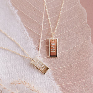 Gravurkette „create something everyday“ – Deine tägliche Erinnerung an kreative Selbstliebe