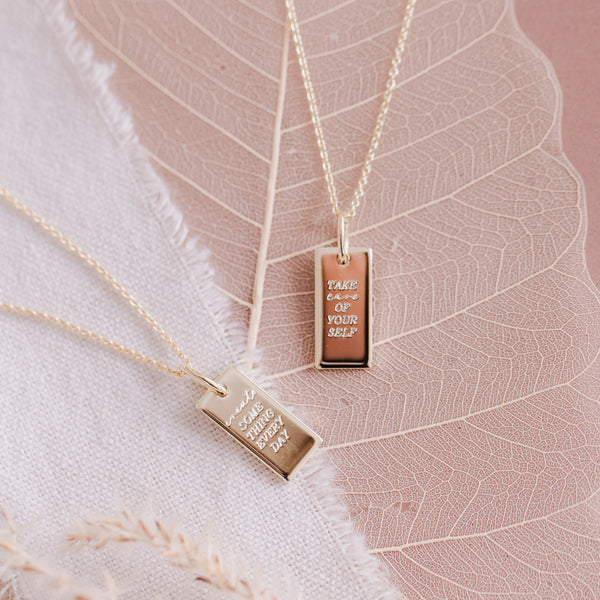 Gravurkette „create something everyday“ – Deine tägliche Erinnerung an kreative Selbstliebe