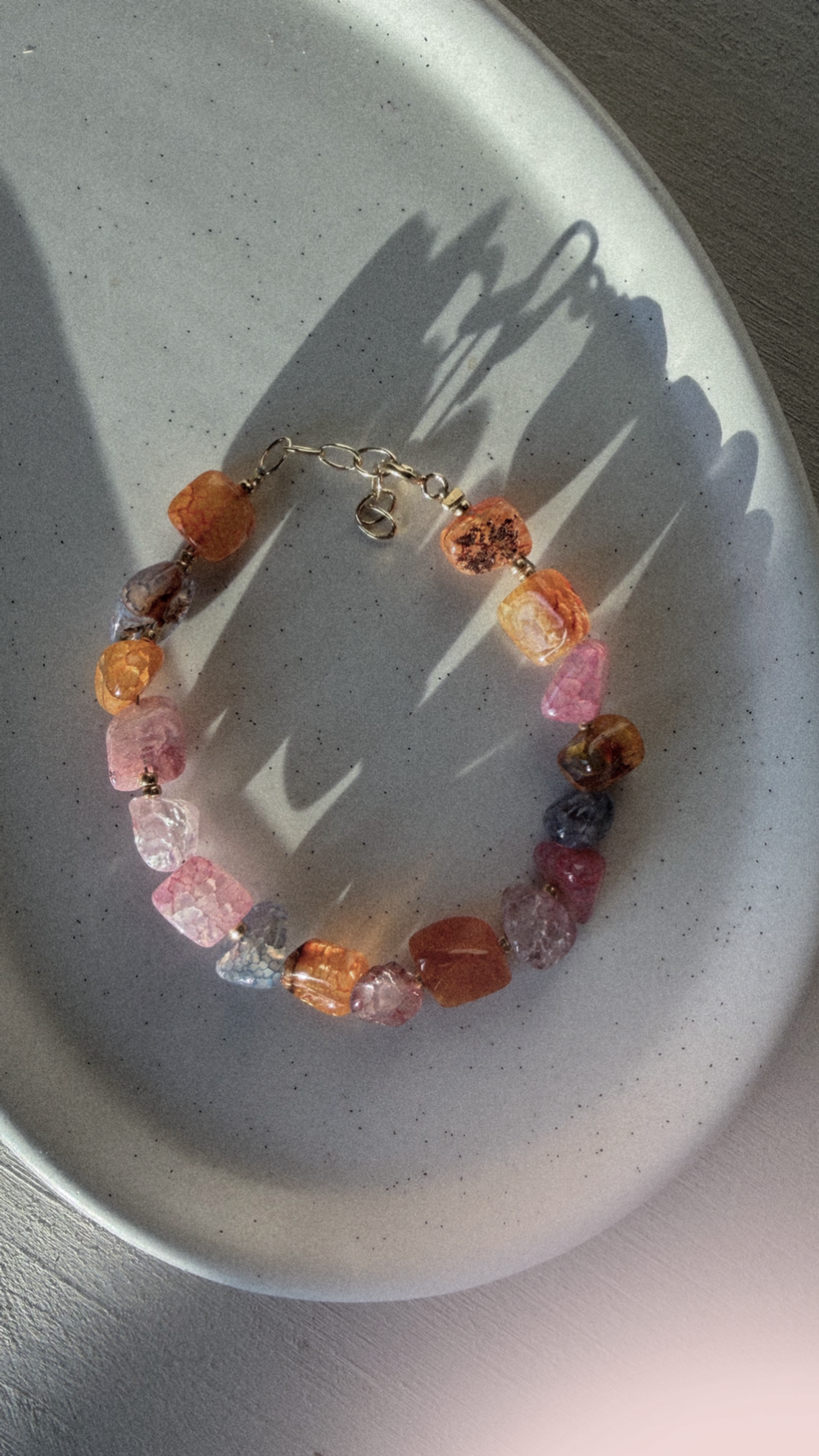 Natursteinarmband - Rosalia